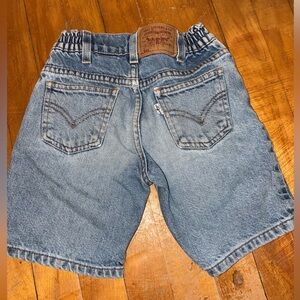 Levi’s 566 Vintage kids youth size 5 denim blue Jean shorts 1999 Light